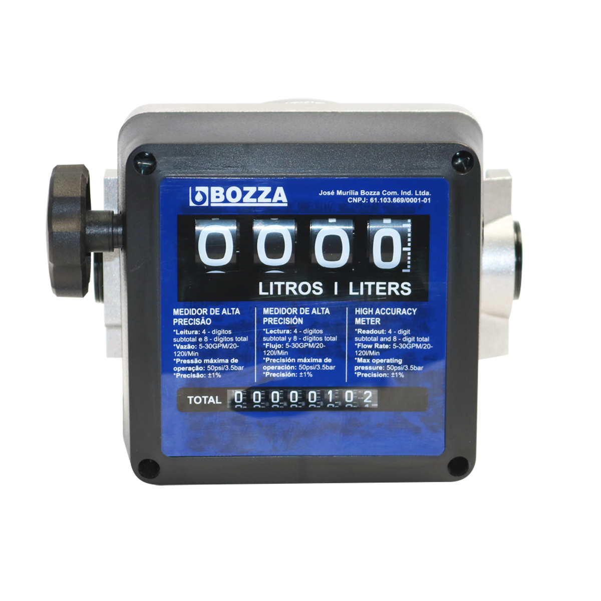 Bozza - Medidor volumétrico para combustible