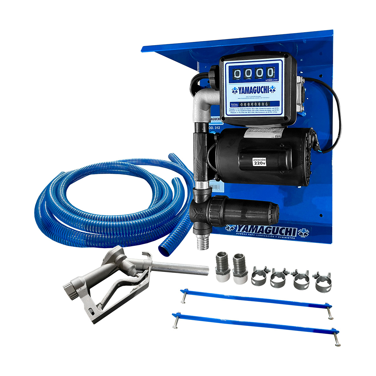 Bomba de Combustible DIESEL 220V - 65lts/min - Con manguera y pico